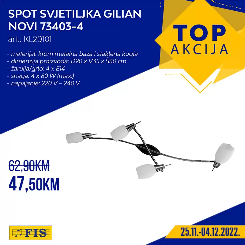 Fis TOP AKCIJA za TOP artikle 25.11-4.12.2022.