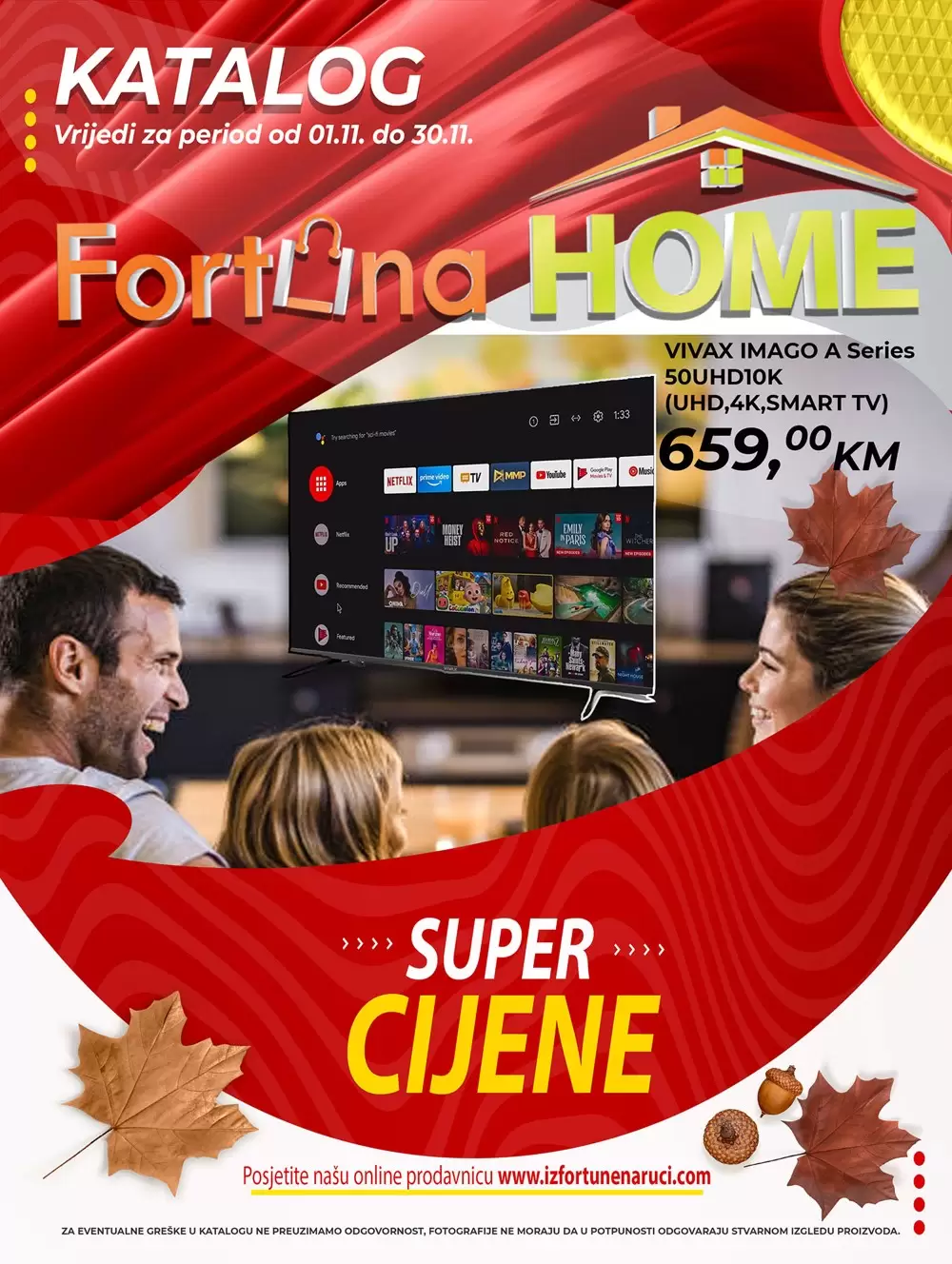Fortuna katalog NOVEMBAR 2022 - akcija sniženja 1-30.11.2022.