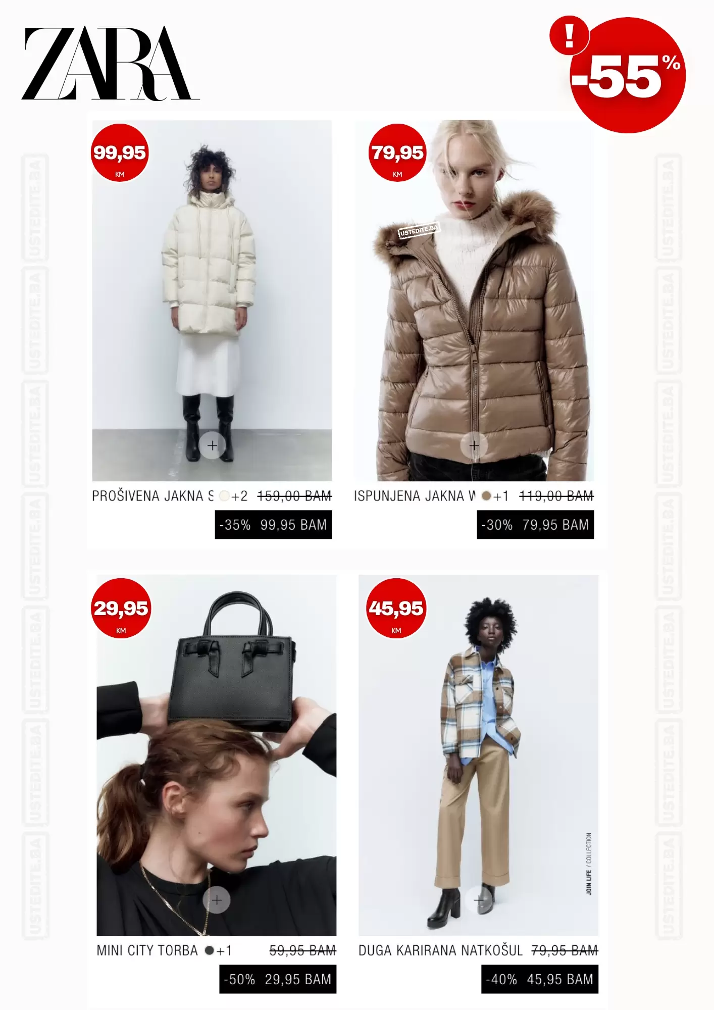 Zara BiH SNIŽENJE do 55% novembar 2022