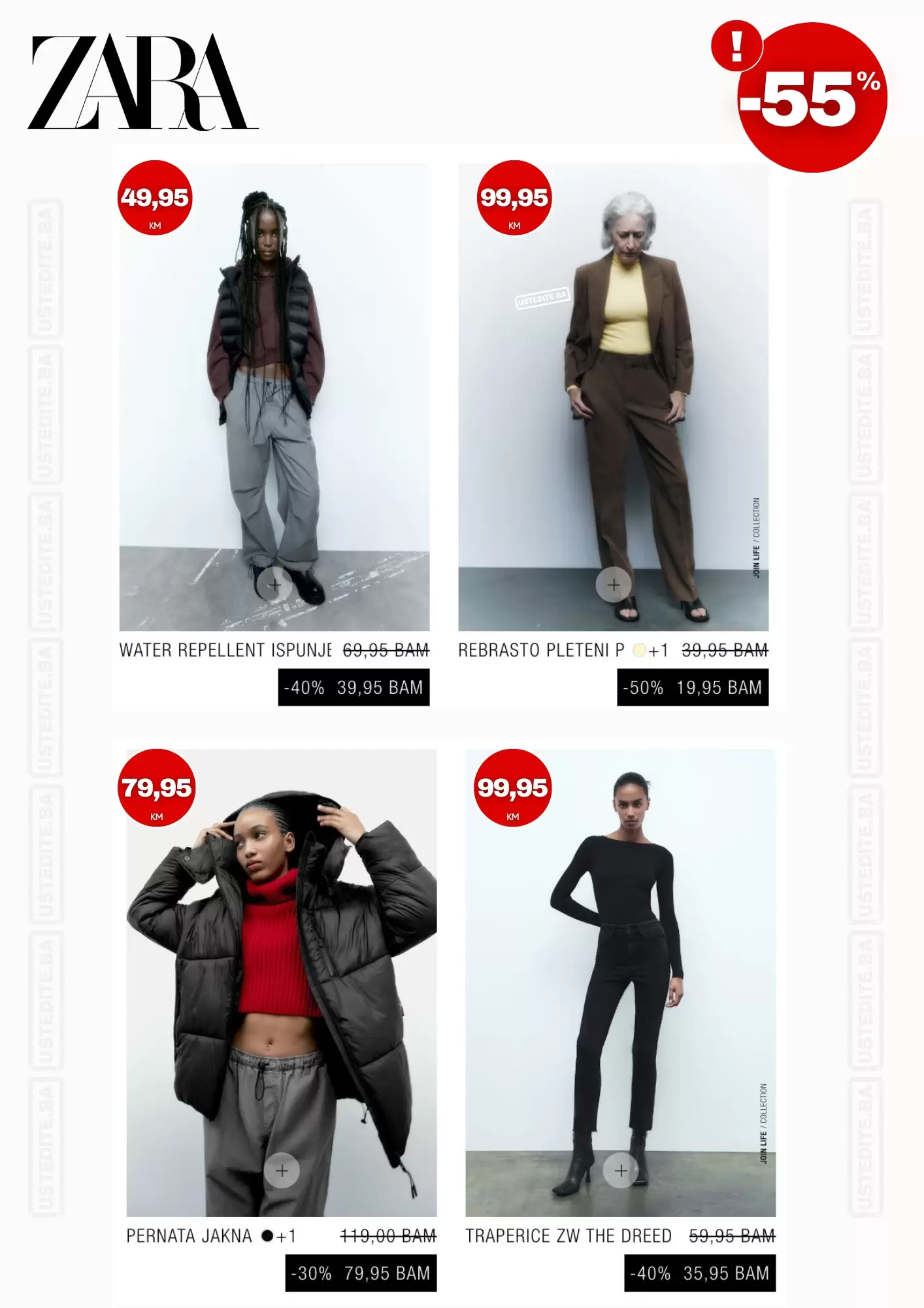 Zara BiH SNIŽENJE do 55% novembar 2022