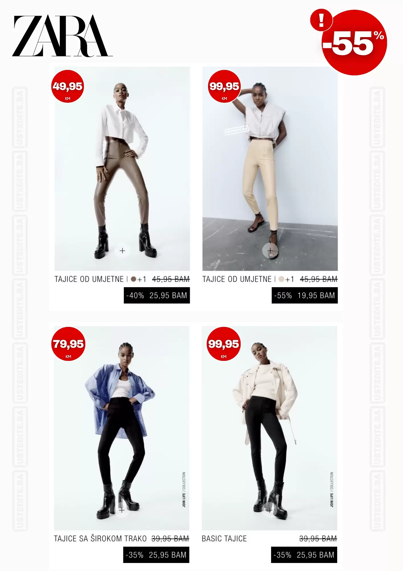 Zara BiH SNIŽENJE do 55% novembar 2022