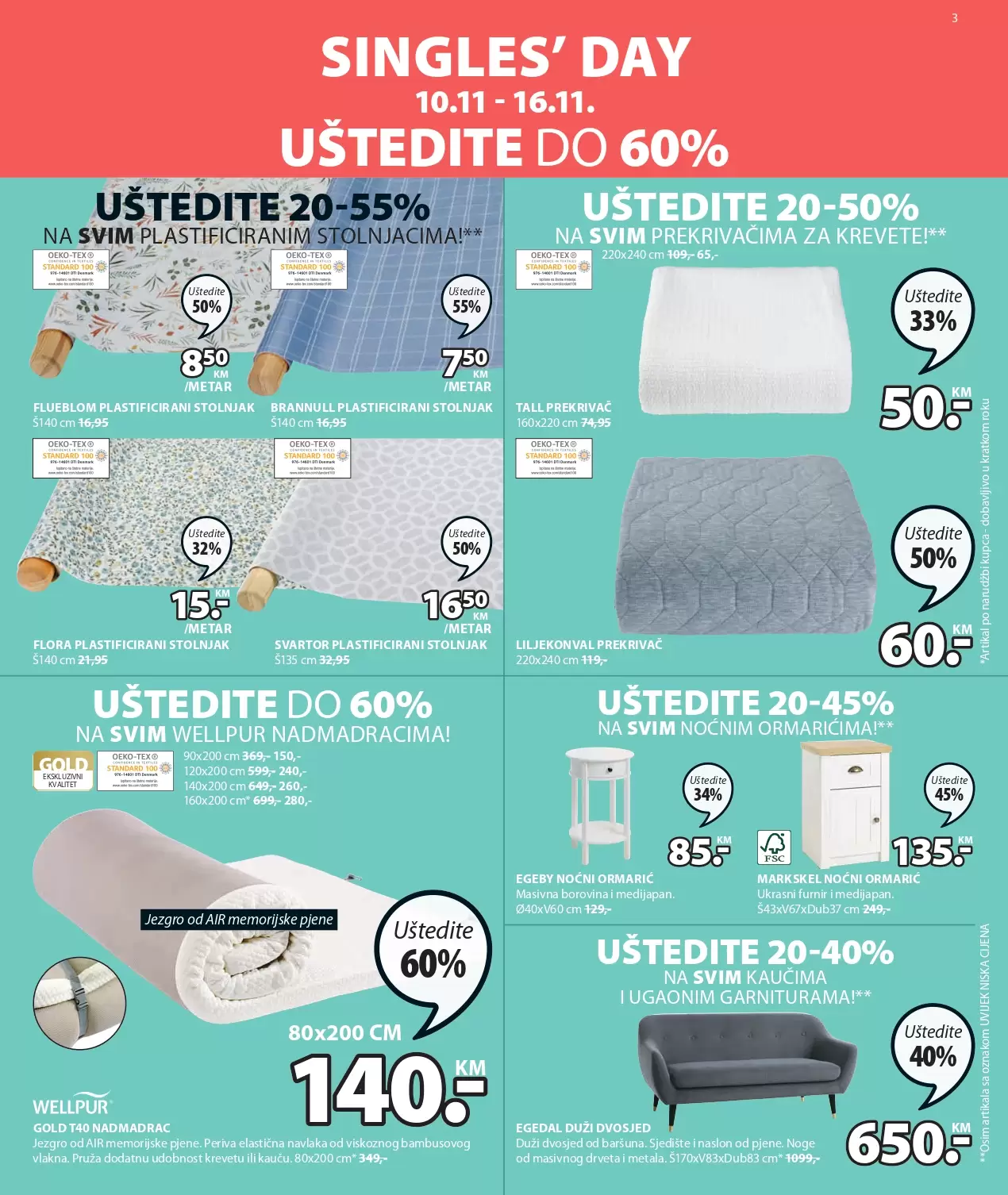 Jysk katalog SINGLES' DAY 10-23.11.2022.