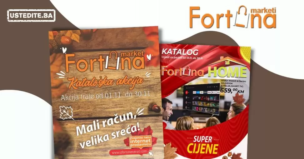 Fortuna katalog NOVEMBAR 2022 - akcija sniženja 1-30.11.2022.
