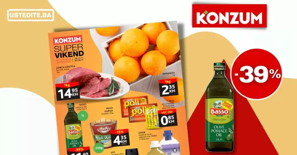 Konzum vikend akcija 17-20.11.2022.