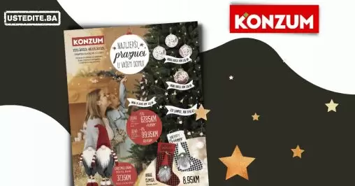 Konzum katalog Najljepši praznici/blagdani u vašem domu! 17.11-15.01.2023.