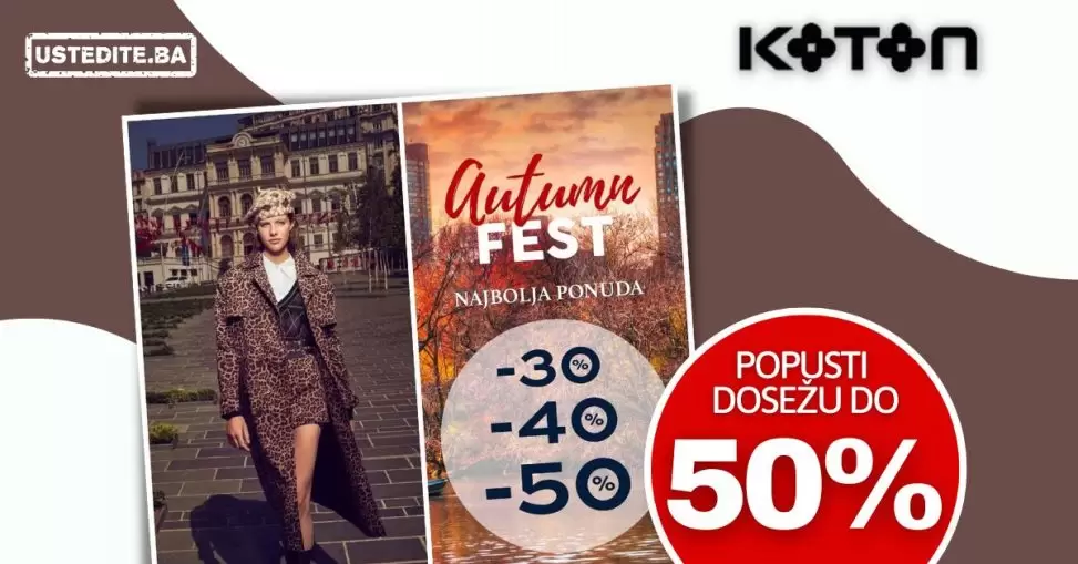 Koton BiH SNIŽENJE i do 50% NOVEMBAR 2022