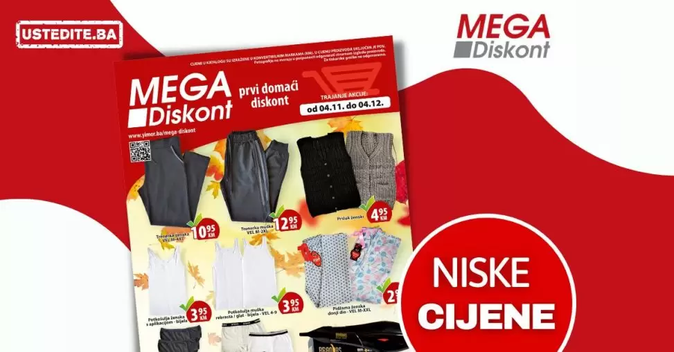 Mega Diskont SUPER AKCIJA 4.11-4.12.2022.