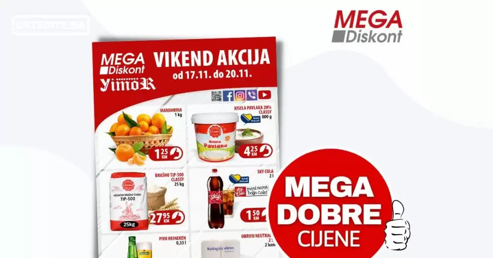Mega Diskont vikend akcija 17-20.11.2022.