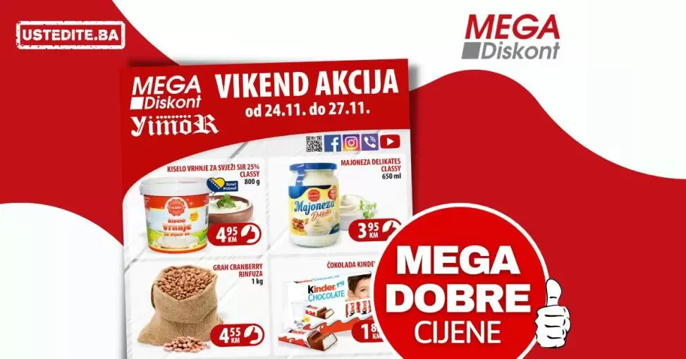 Mega Diskont vikend akcija 24-27.11.2022.