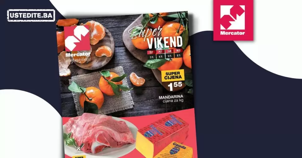 Mercator vikend akcija SUPER SNIŽENJA - katalog 3-6.11.2022.