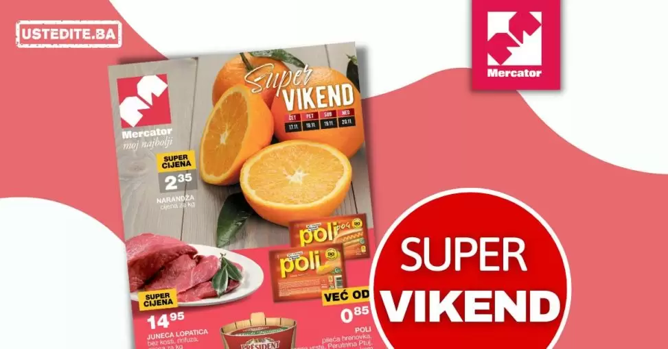 Mercator vikend akcija 18-20.11.2022.