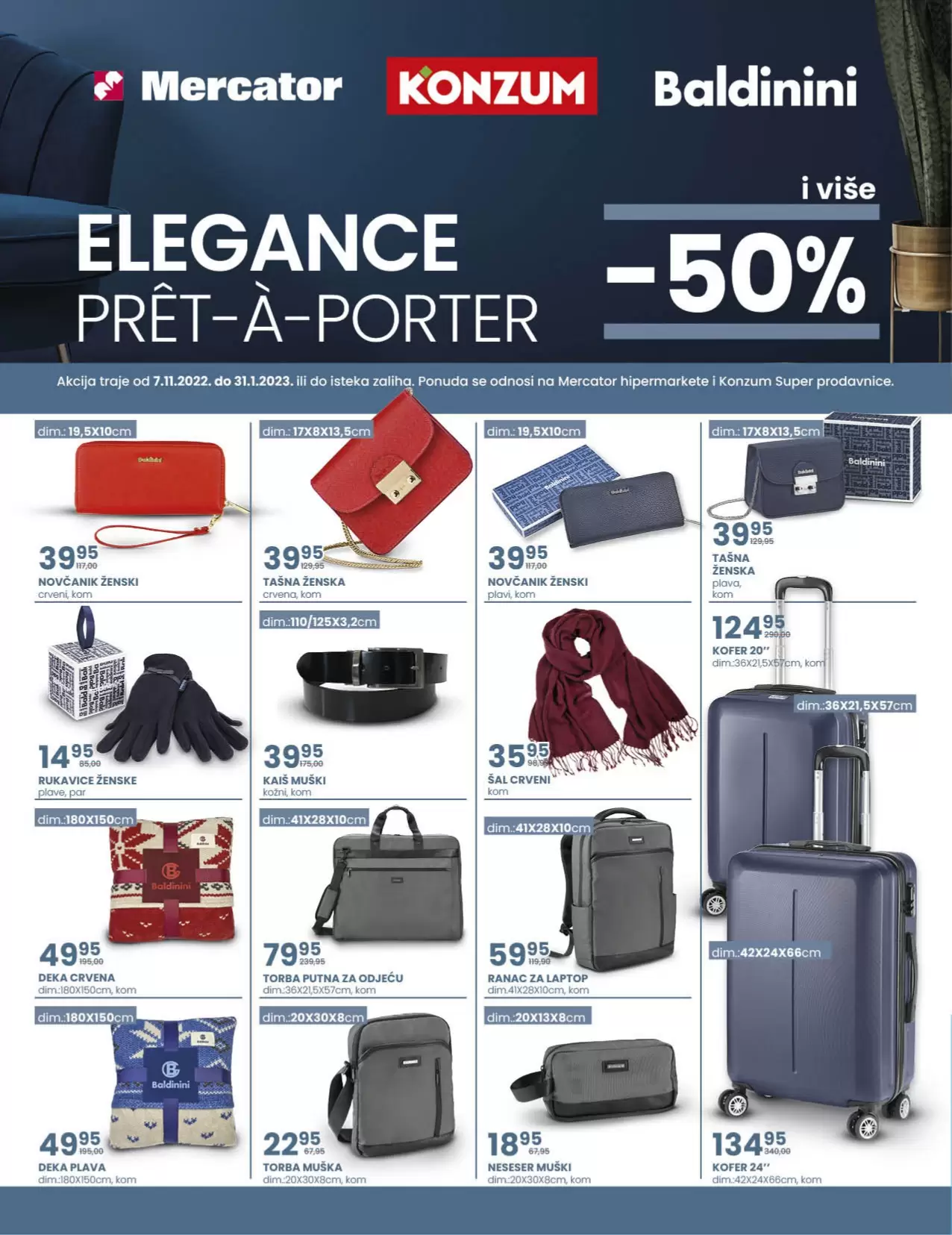 Konzum katalog Najljepši praznici/blagdani u vašem domu! 17.11-15.01.2023.