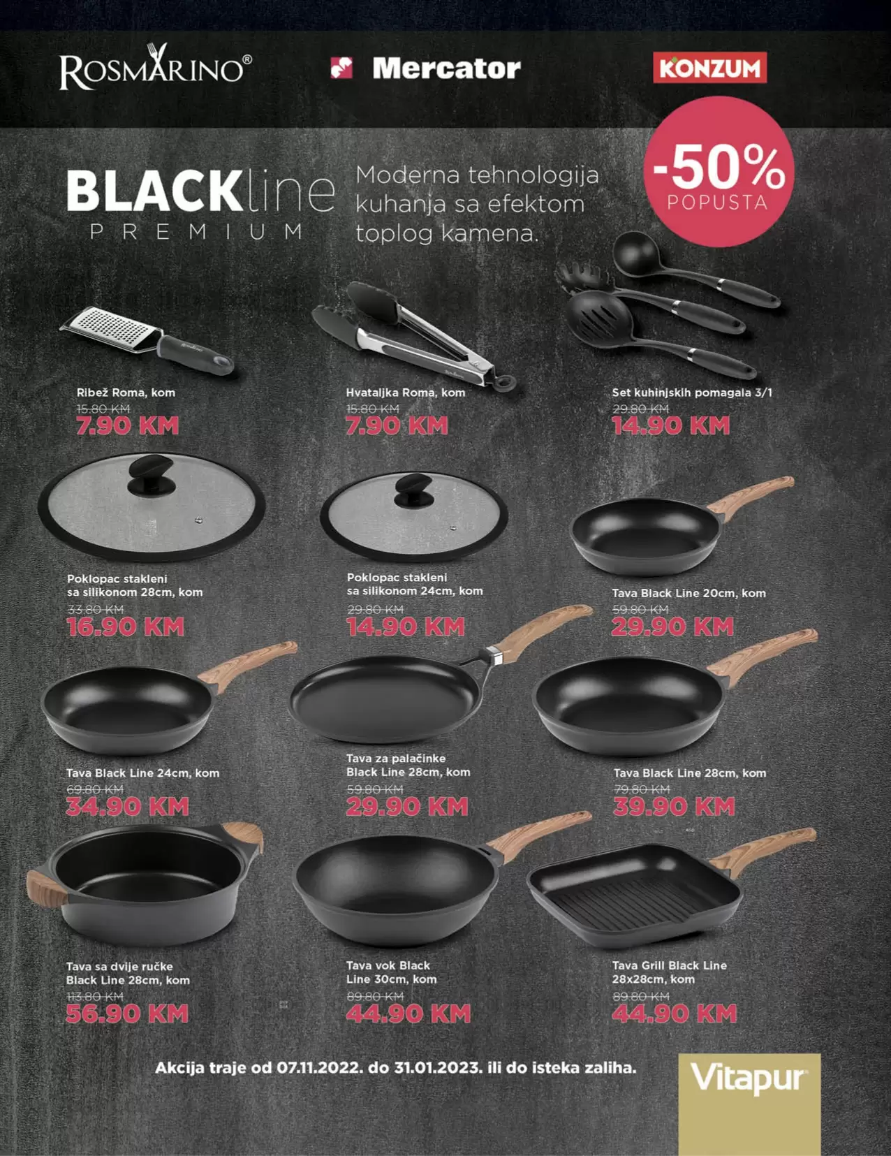 Konzum katalog SNIŽENJE do 50% - akcija 7-20.11.2022.