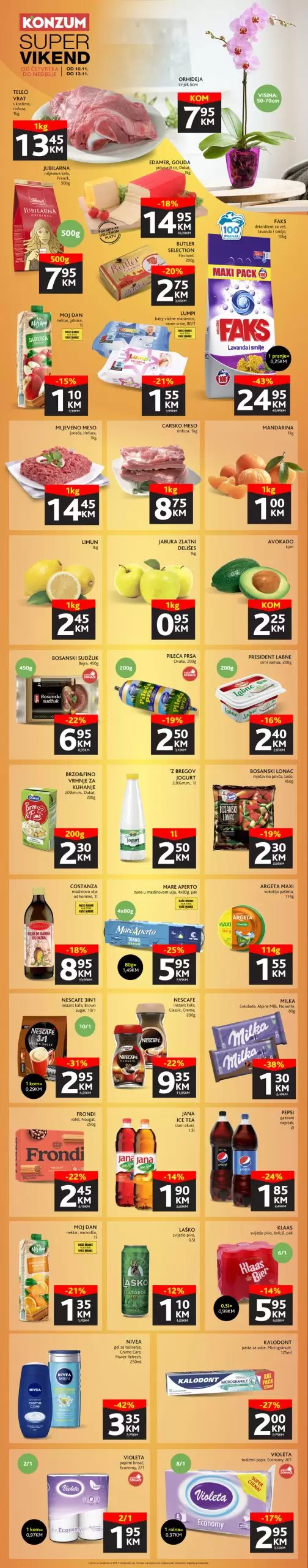 Konzum vikend akcija 10-13.11.2022. 