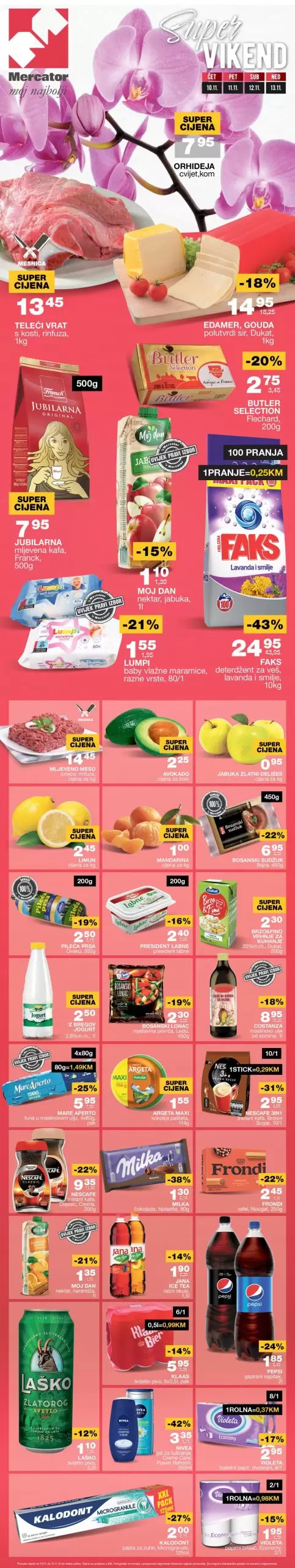 Mercator vikend akcija 10-13.11.2022. 