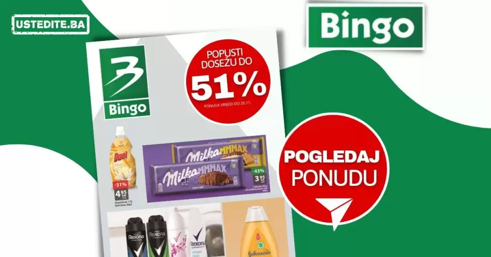 Bingo SNIŽENJE do 51% - akcija do 20.11.2022.