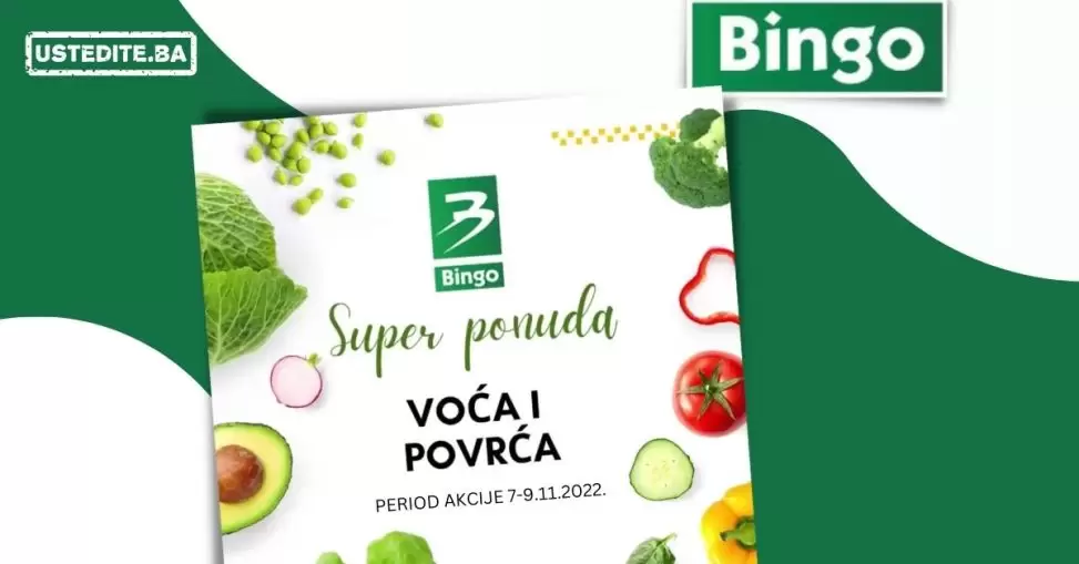 Bingo akcija VOĆE I POVRĆE 7-9.11.2022.