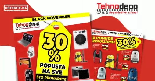 Tehnodepo BLACK NOVEMBER - SVE JE NA AKCIJI!