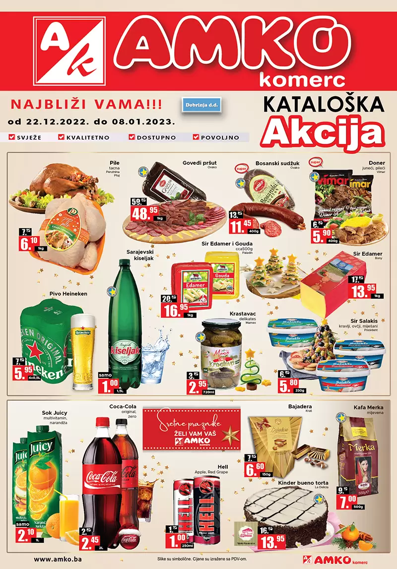 Amko kataloška akcija 22.12.2022-8.1.2023.