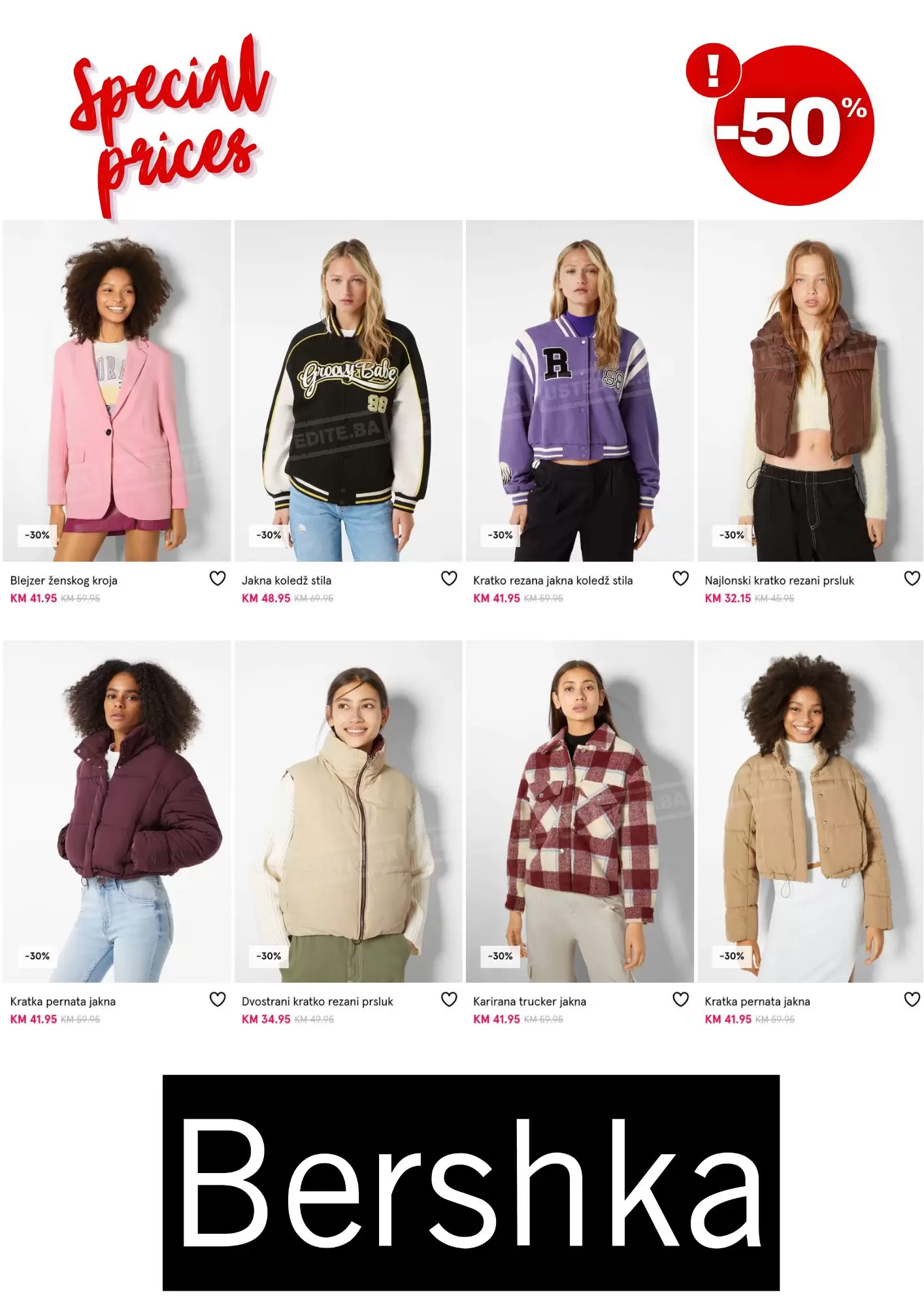 Bershka BiH SNIŽENJE do 50% - decembar 2022