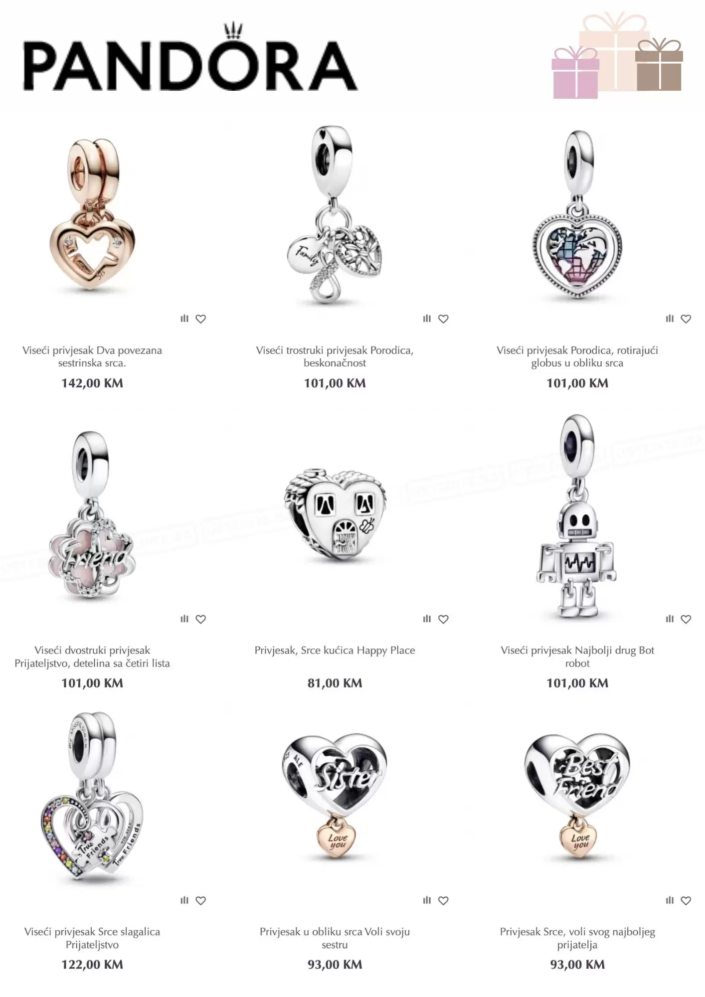Pandora privjesci Idealan poklon za najdraže