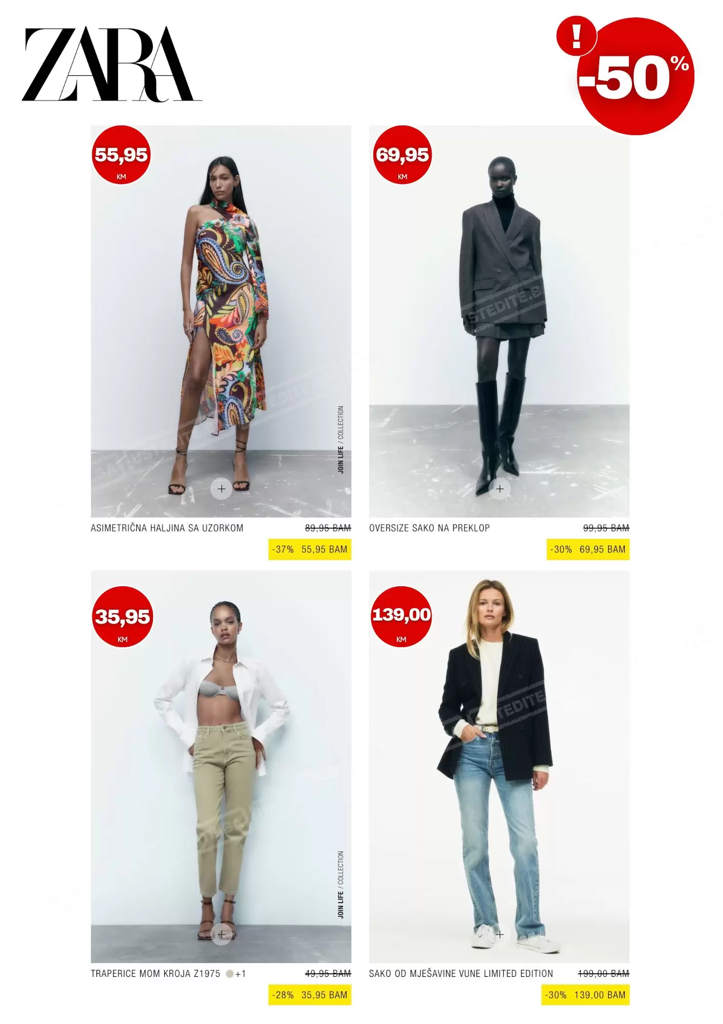 Zara BiH SNIŽENJE do -50%!