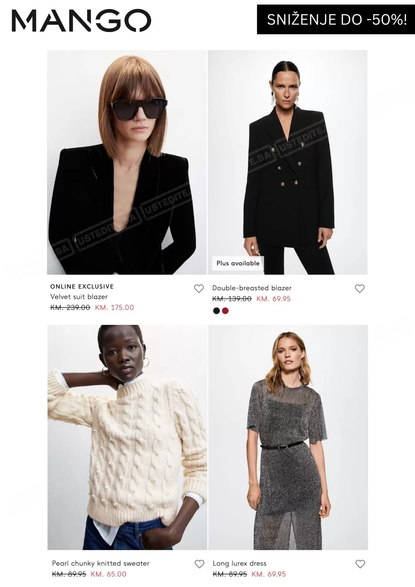 Mango BiH SNIŽENJE do 50% - decembar 2022