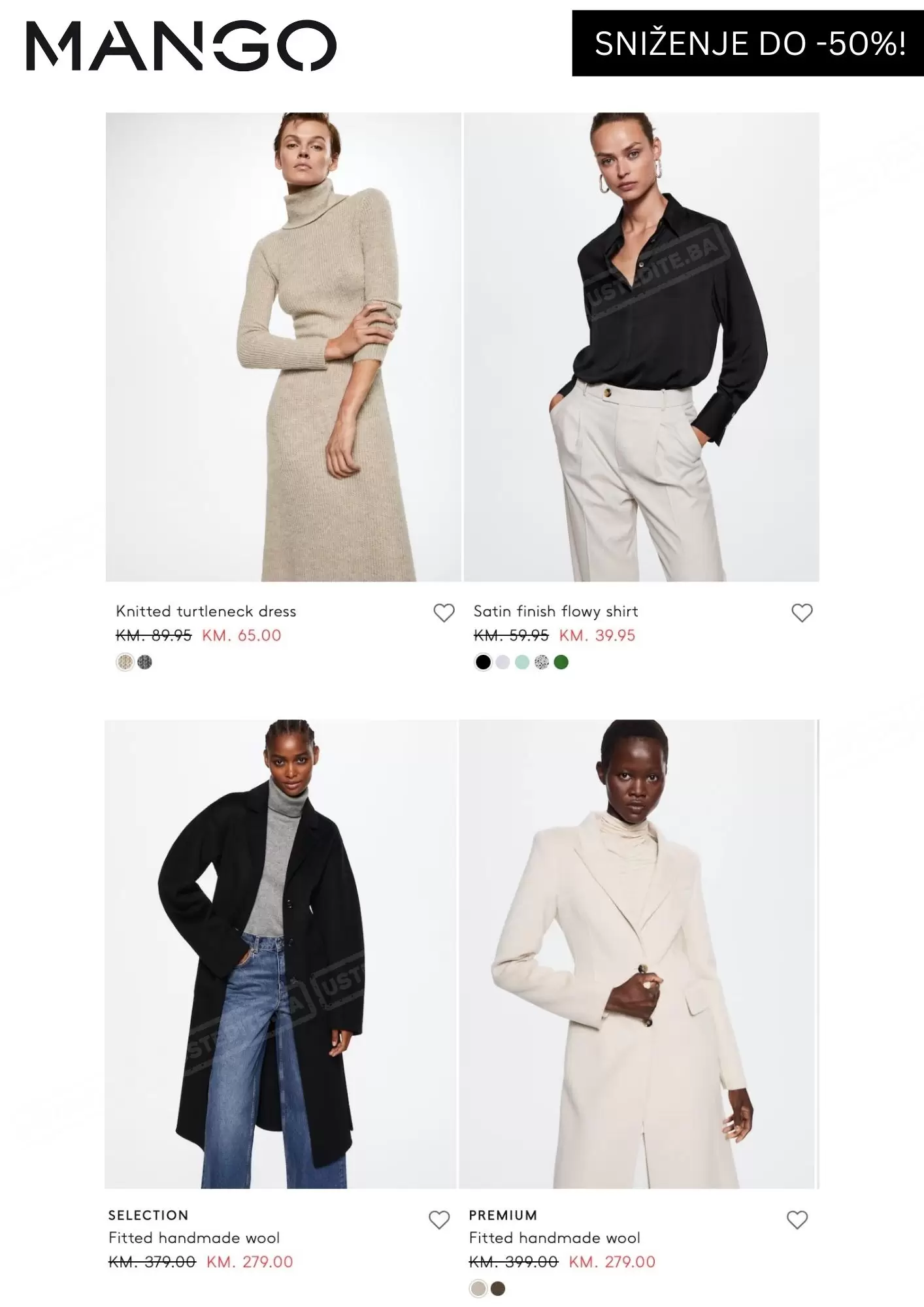 Mango BiH SNIŽENJE do 50% - decembar 2022