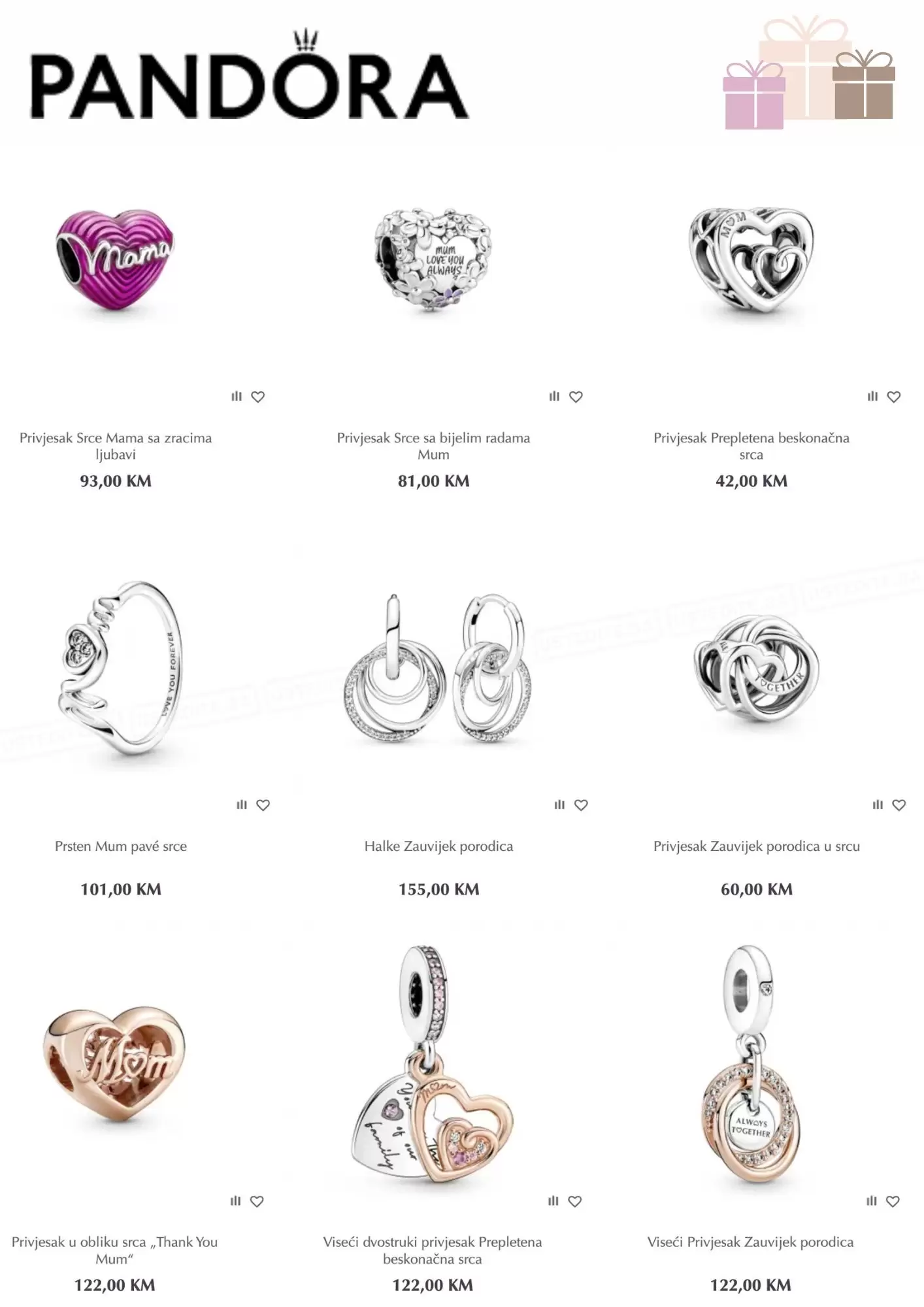 Pandora privjesci Idealan poklon za najdraže