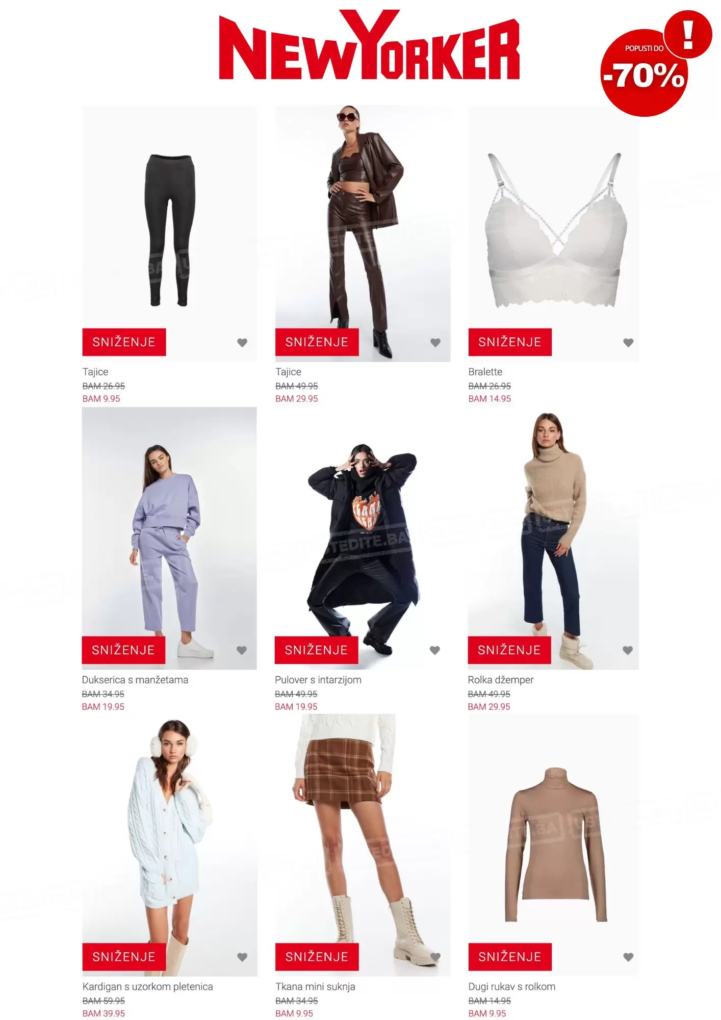 New Yorker SNIŽENJE do -70%
