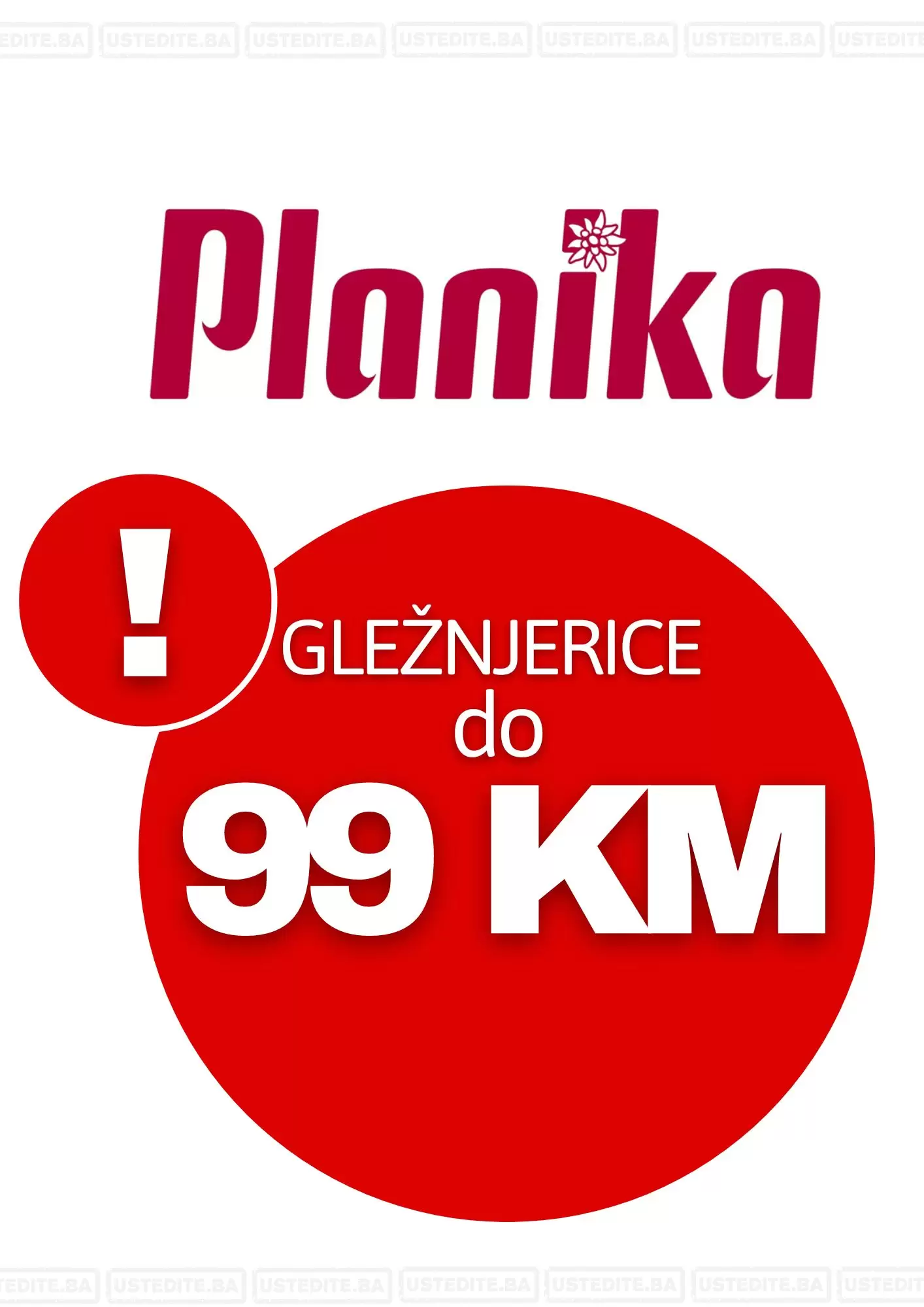 Planika GLEŽNJERICE do 99 KM - decembar 2022