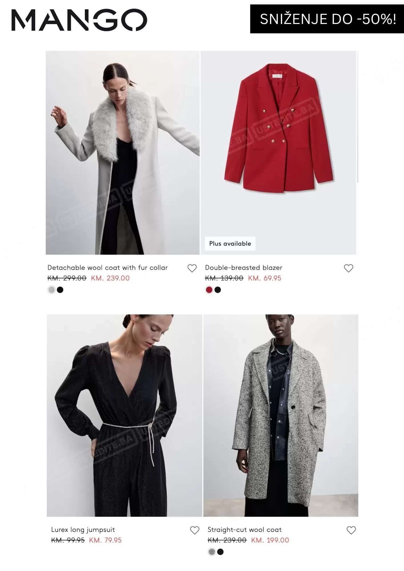 Mango BiH SNIŽENJE do 50% - decembar 2022