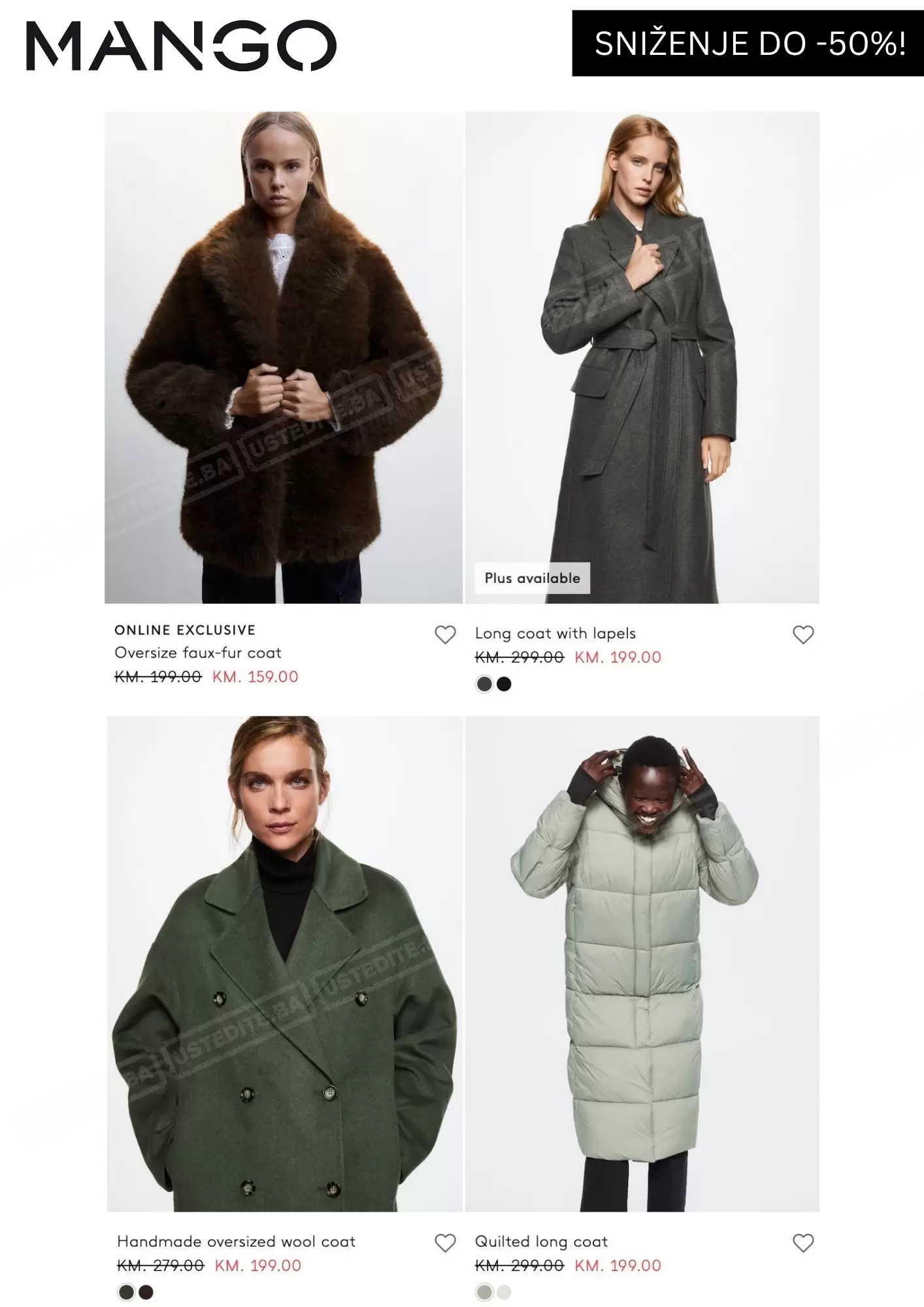 Mango BiH SNIŽENJE do 50% - decembar 2022