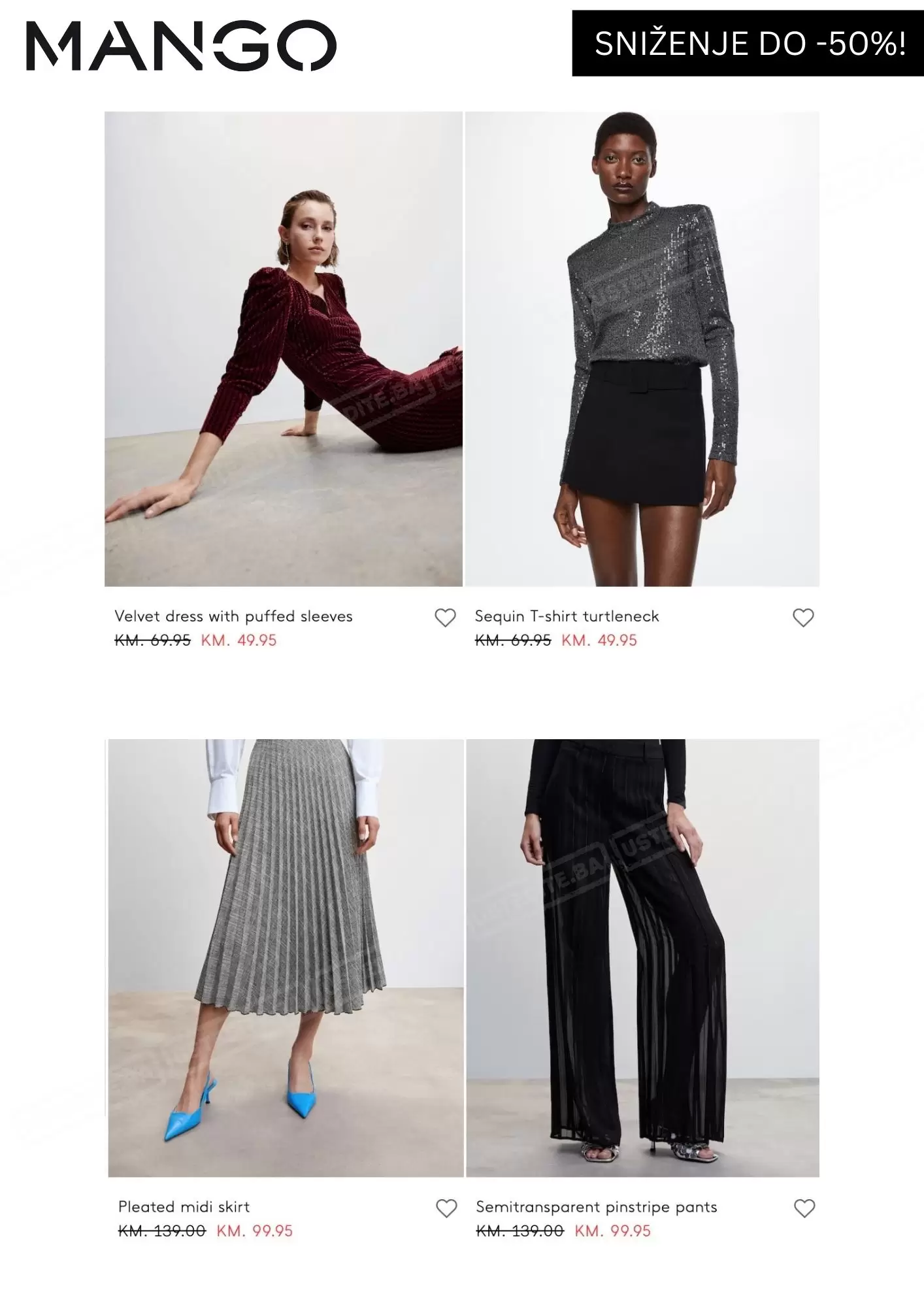 Mango BiH SNIŽENJE do 50% - decembar 2022