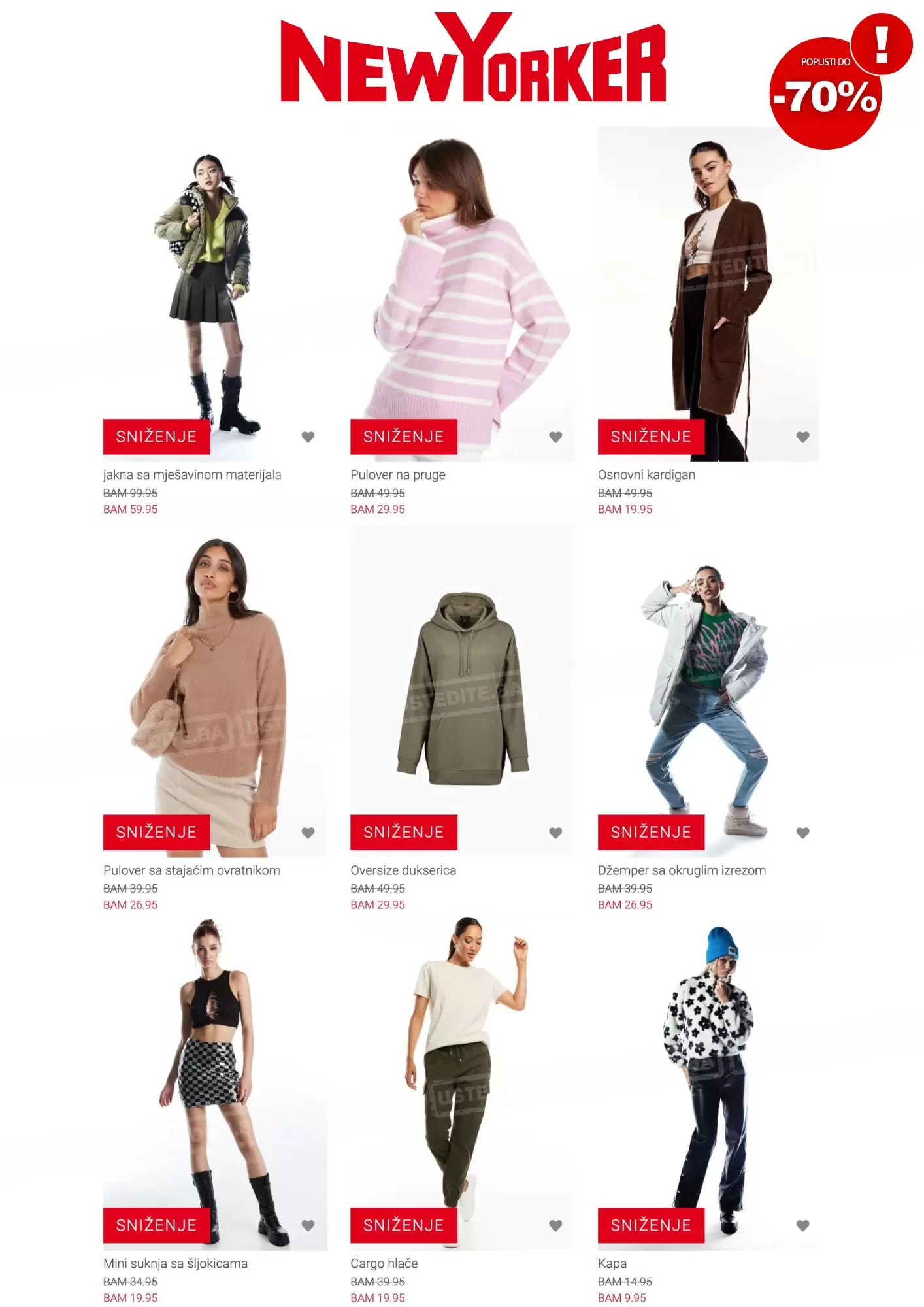 New Yorker SNIŽENJE do -70%