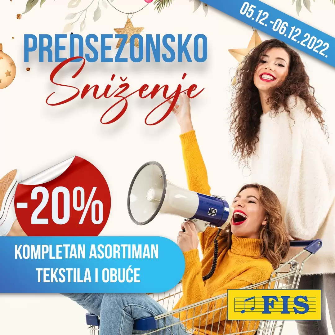 Fis PREDSEZONSKO SNIŽENJE 2022