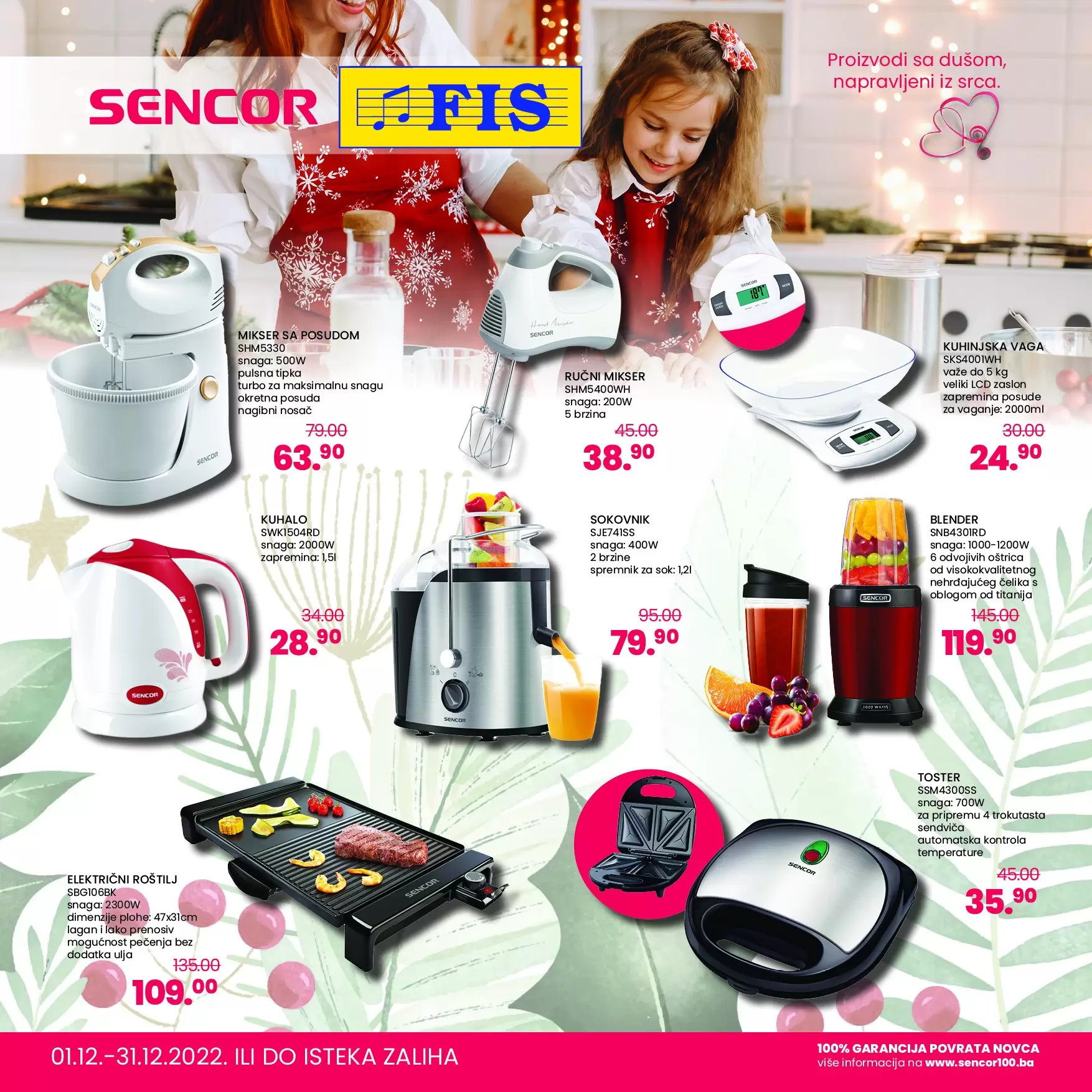 Fis katalog Sencor kućanski aparati DECEMBAR 2022