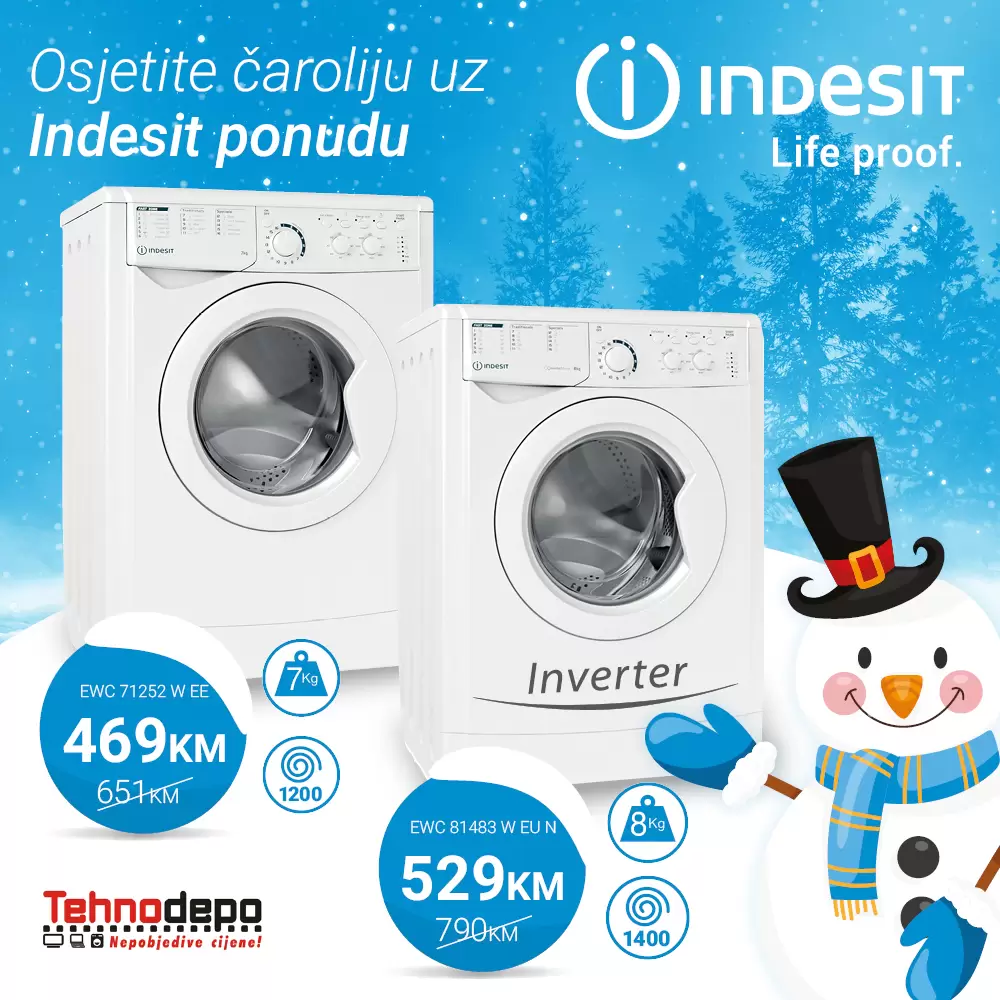 Tehnodepo VELIKO SNIŽENJE Indesit & Whirlpool tehnike