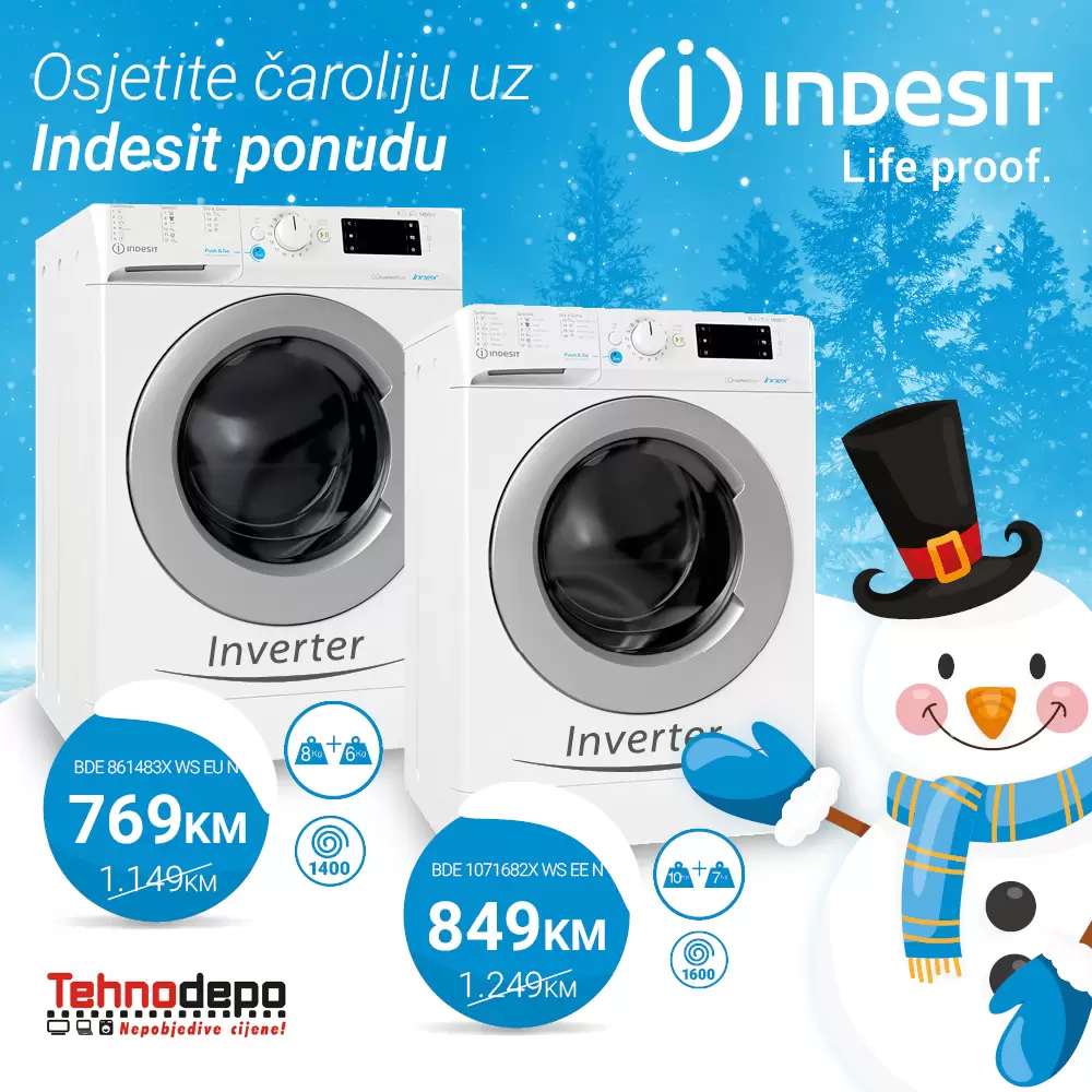 Tehnodepo VELIKO SNIŽENJE Indesit & Whirlpool tehnike