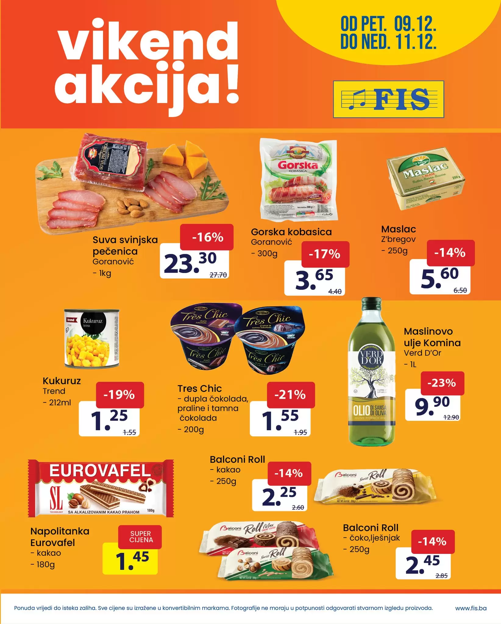 Fis vikend akcija 9-11.12.2022. 