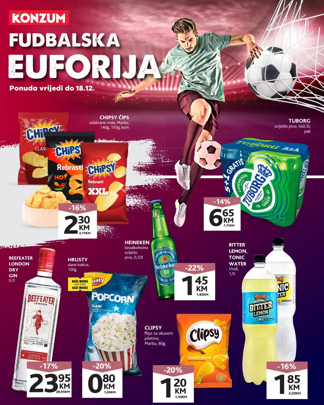 Konzum katalog FUDBALSKA EUFORIJA akcija do 18.12.2022.