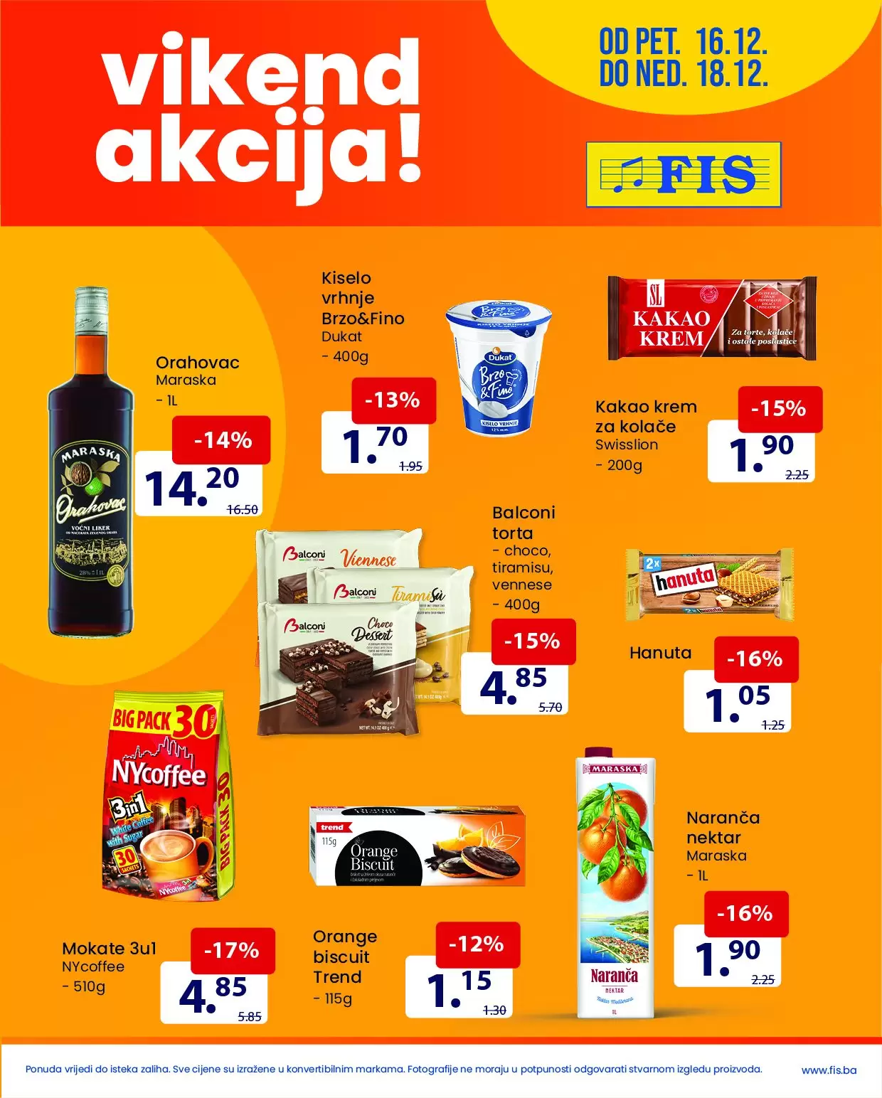 Fis vikend akcija 16-18.12. 2022.