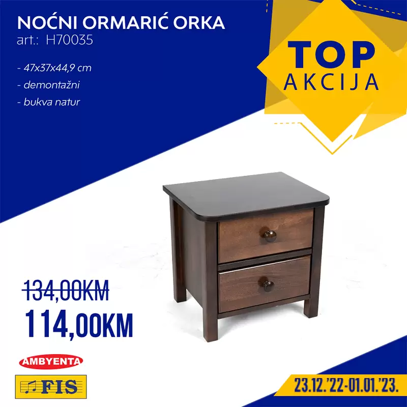 Fis TOP akcija za TOP artikle 23.12.2022-1.1.2023.