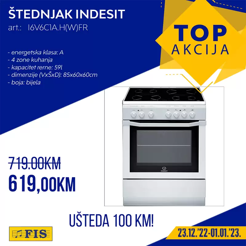 Fis TOP akcija za TOP artikle 23.12.2022-1.1.2023.