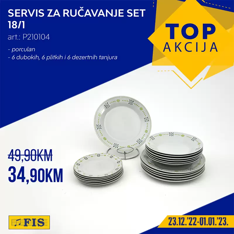 Fis TOP akcija za TOP artikle 23.12.2022-1.1.2023.