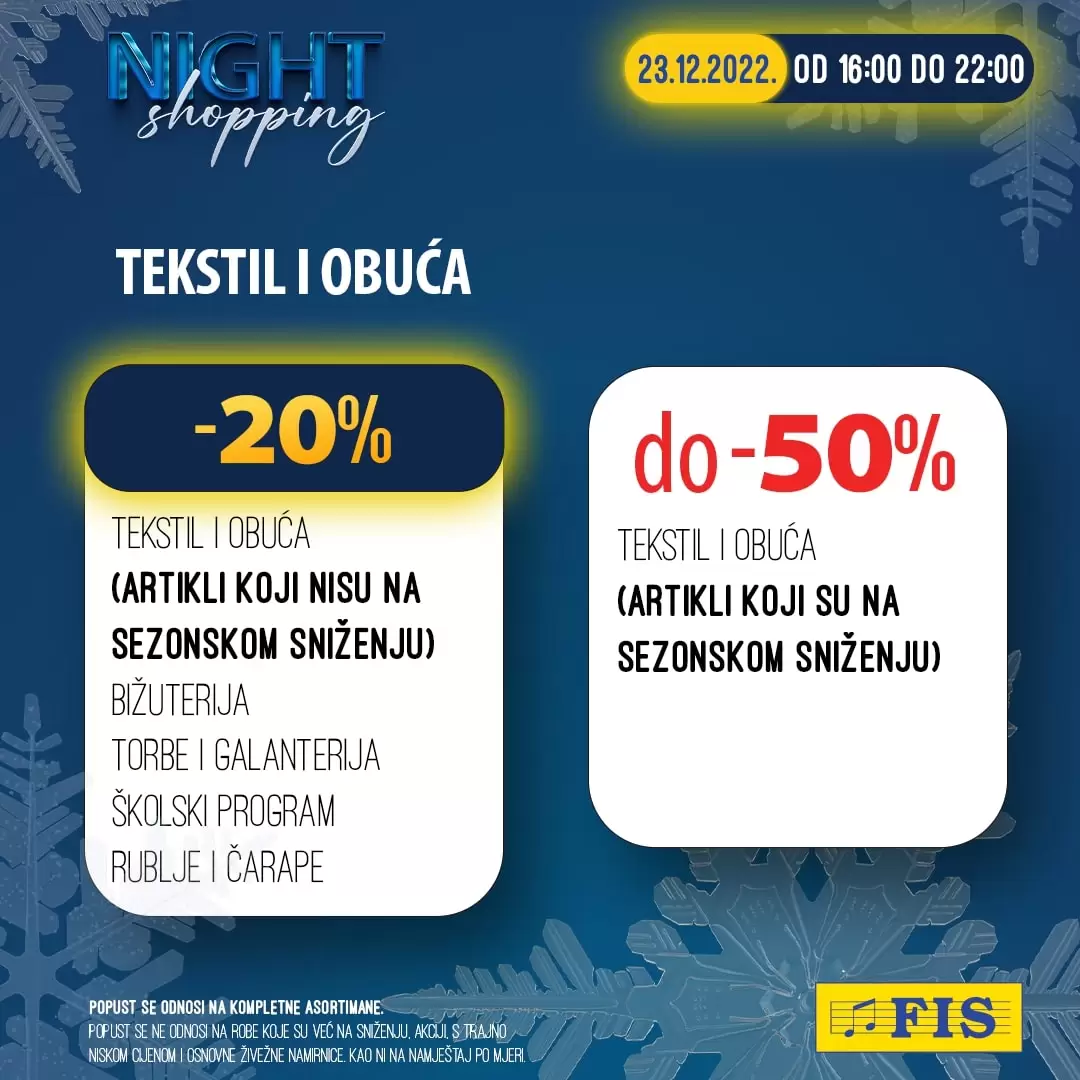 Fis NIGHT SHOPPING  23.12.2022.