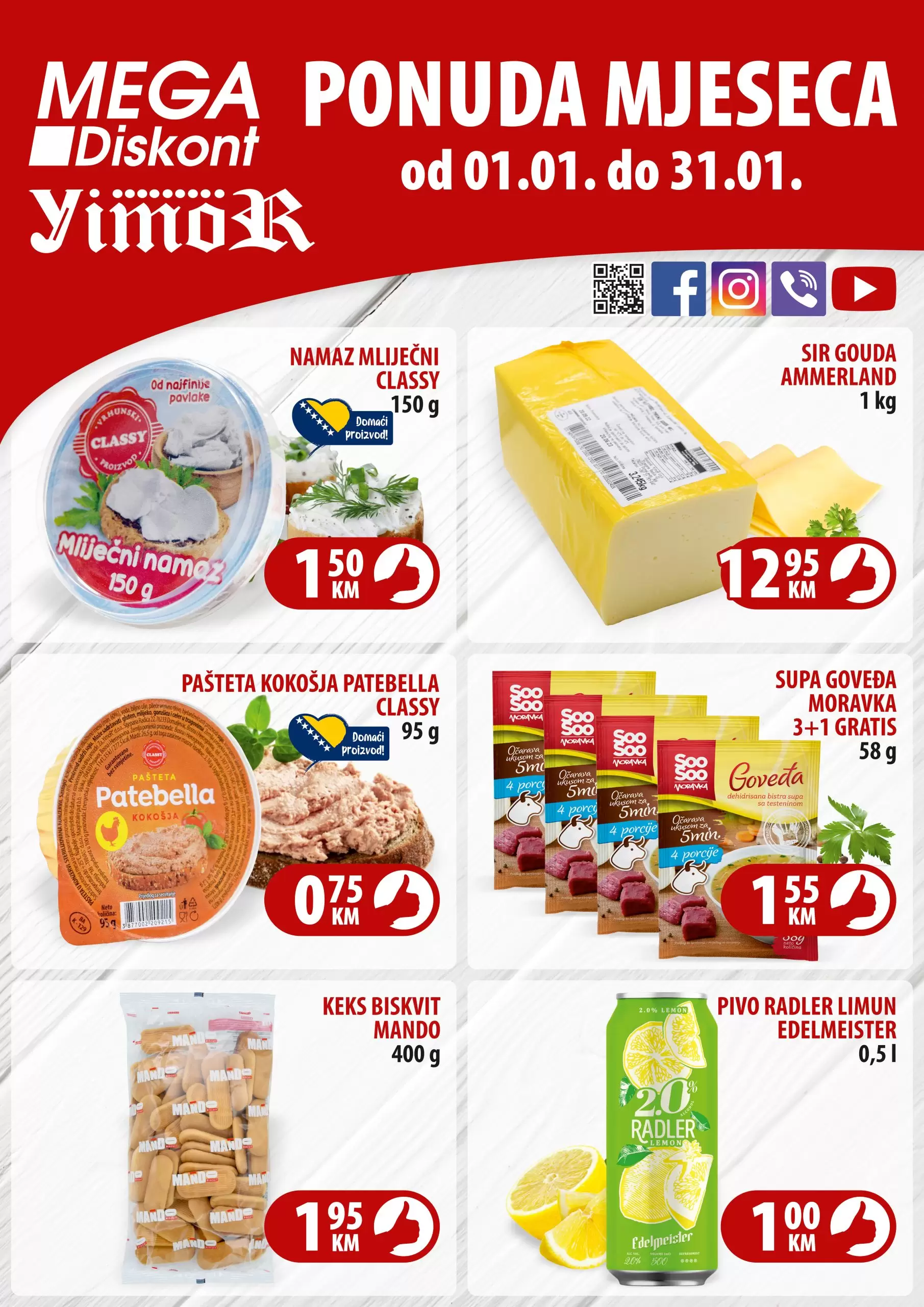 Mega Diskont ponuda mjeseca 1.1-31.1.2023. godine