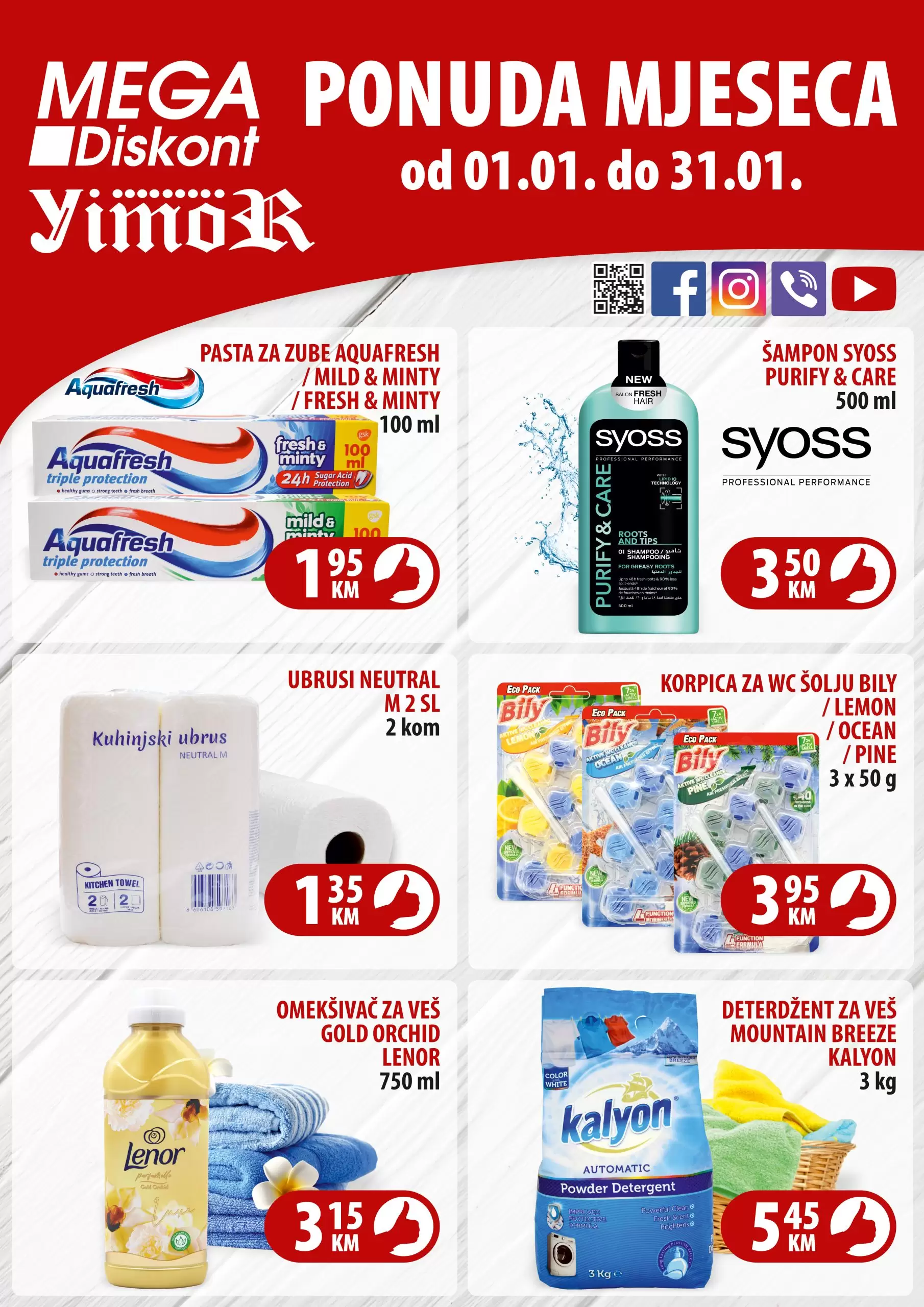 Mega Diskont ponuda mjeseca 1.1-31.1.2023. godine