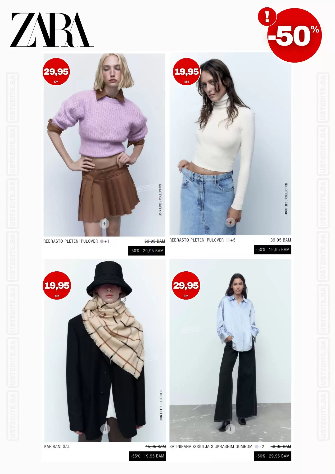 Zara BiH - SVE SNIŽENO čak 50% - decembar 2022