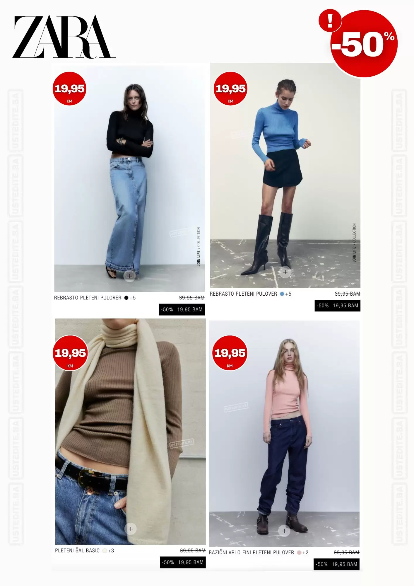 Zara BiH - SVE SNIŽENO čak 50% - decembar 2022